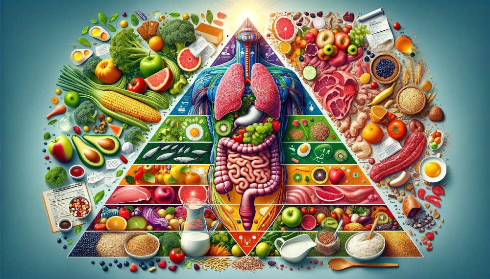 Ernährungspyramide und Körper