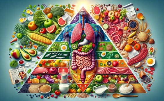 Ernährungspyramide und Körper